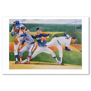David Harrington, "Nolan Ryan" Collectible Plate Signed Lithograph with Letter of Authenticity.