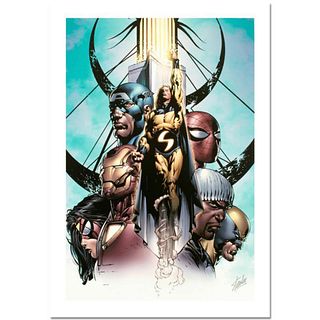 Stan Lee Signed, Marvel Comics "New Avengers #10" Limited Edition Canvas 1/10 with Certificate of Authenticity.