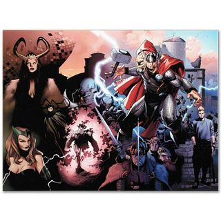 Marvel Comics "Thor #600" Numbered Limited Edition Giclee on Canvas by Oliver Coipel with COA.