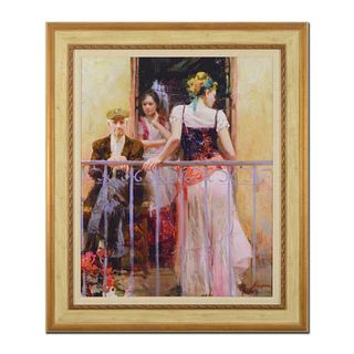 Pino (1939-2010)- Hand Embellished Giclee on Canvas "Family Time"