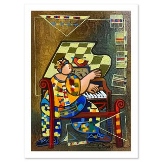 Dorit Levi, "The Grand Piano" Limited Edition Serigraph, Hand Signed and Numbered with Letter of Authenticity.