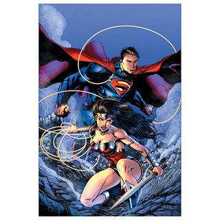 DC Comics, "Justice League (The New 52) #14" Numbered Limited Edition Giclee on Canvas by Jason Fabok with COA.