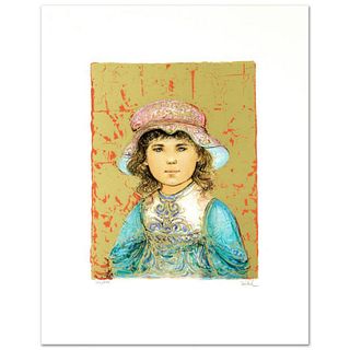 "Deidre" Limited Edition Lithograph by Edna Hibel (1917-2014), Numbered and Hand Signed with Certificate of Authenticity.