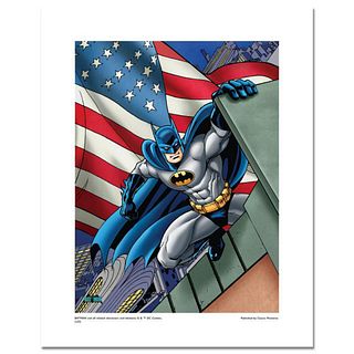 "Batman Patriotic" Numbered Limited Edition Giclee from DC Comics with Certificate of Authenticity.