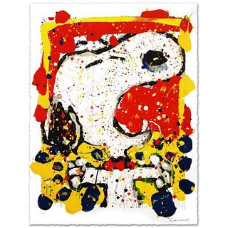 "Squeeze the Day-Friday" Limited Edition Hand Pulled Original Lithograph (28" x 35") by Renowned Charles Schulz Protege, Tom Everhart. Numbered and Ha