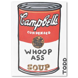 Todd Goldman, "Whoop Ass Soup" Original Acrylic Painting on Gallery Wrapped Canvas (36" x 48"), Hand Signed with Letter of Authenticity.