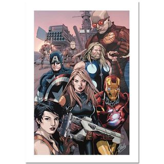Stan Lee Signed, Marvel Comics "Ultimate Avengers vs. New Ultimates #2" Limited Edition Canvas 4/10 with Certificate of Authenticity.