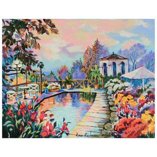 Zina Roitman, "Tranquility" Limited Edition Serigraph on Canvas Board, Numbered and Hand Signed by the Artist.