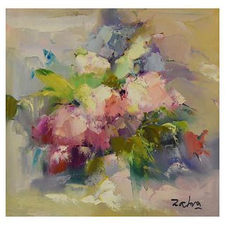 Zahra, Original Oil Painting on Canvas (24" x 24"), Hand Signed with Letter of Authenticity.