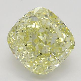 3.36 ct, Natural Fancy Yellow Even Color, IF, Cushion cut Diamond (GIA Graded), Appraised Value: $112,200 