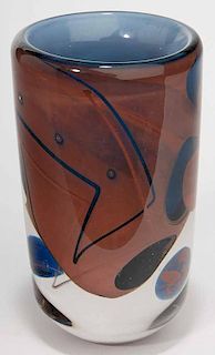 Mark Sudduth Art Glass Vase