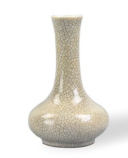 Chinese Ge Type Glazed Vase, 19th C.