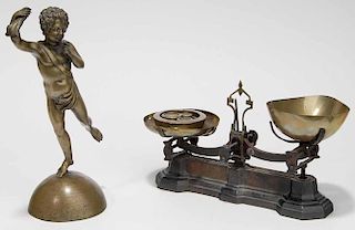 Brass Scale and Weights