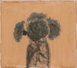 Robert Kulicke (Am. 1924-2007), Floral Still Life, 1961, Watercolor on paper, framed under glass