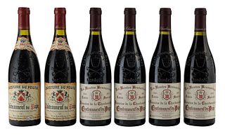 Six Bottles 2001 Domaine du Pegau/Domaine de la Charbonniere Chateauneuf-du-Pape