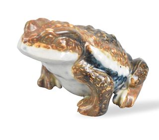 Japanese Porcelain Frog Figure,19th C.