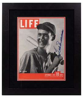 Boston Red Sox Ted Williams Signed Life Magazine Cover
