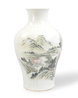 Chinese Qianjiang Enameled Lobbed Vase,ROC Period