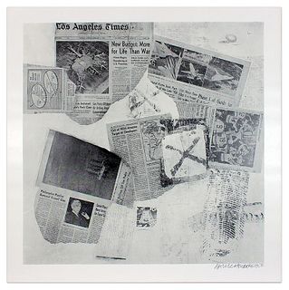ROBERT RAUSCHENBERG, Features from Currents #80