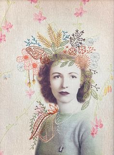 CHELSEA REVELLE '07, Embroidered Photograph Commission