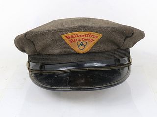 1940 Ballantine Beer 8-Point Peaked Deliveryman's Hat Newark New Jersey