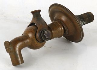 1900s Copper Through-Wall Beer Tap 