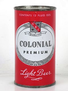 1954 Colonial Premium Light Beer 12oz 50-09 Flat Top Can Hammonton New Jersey mpm