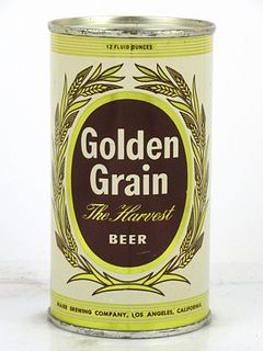 1963 Golden Grain Beer 12oz 73-15.3 Bank Top Can Los Angeles California