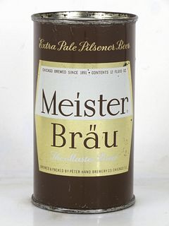 1950 Meister Bräu Beer 12oz 95-09 Flat Top Can Chicago Illinois