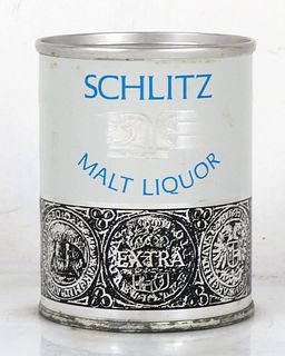1963 Schlitz Malt Liquor (Paper label) 8oz 242-14 Flat Top Can Milwaukee Wisconsin