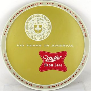 1955 Miller High Life Beer 12" Serving Tray Milwaukee Wisconsin