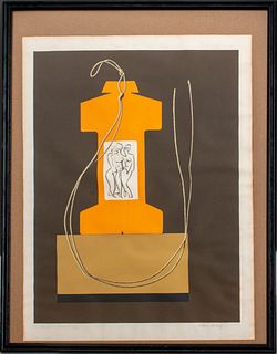 Man Ray "Monument" Artist's Proof Lithograph, 1968
