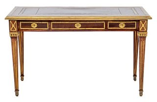 Louis XVI Style Ormolu Mounted Mahogany Desk