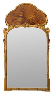 Belle Epoque Giltwood Trumeau Mirror, ca. 1890