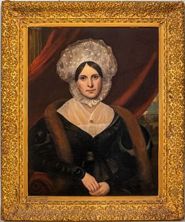 British School Portrait of a Lady, 19th C.