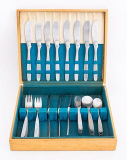 Russel Wright for Hull "Pinch" Flatware Service 52