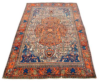 Persian Hand-Woven Heriz Rug, 6' x 4'