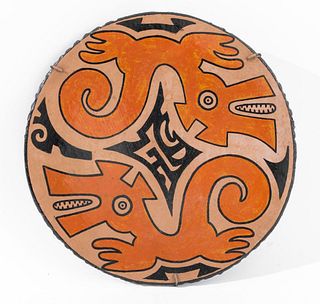 Diana Chiari Mesoamerican Style Ceramic Plate 1936