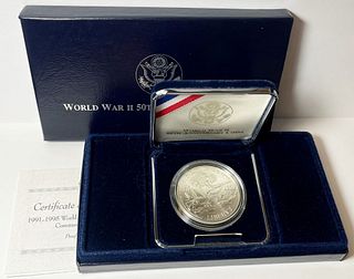1991-1995-D D-day U.S. Proof Silver Commemorative Dollar