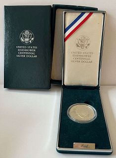 1990-P Eisenhower U.S. Proof Silver Commemorative Dollar