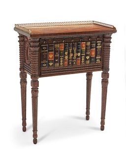 A Maitland-Smith faux-book cabinet