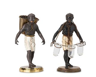 Two Petite Choses bronze figures