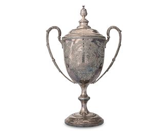 A Sheffield plate equestrian trophy