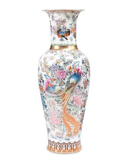 A monumental Chinese porcelain vase