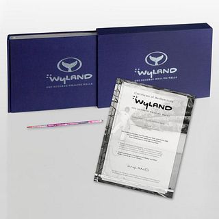 "Wyland: 100 Whaling Walls" (2008) Limited Edition Collector's Fine Art Book by World-Renowned Artist Wyland. Comes with One of the Actual Paint Brush