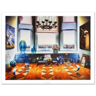 "City View" Limited Edition Giclee on Canvas (40" x 30") by Ferjo, Numbered and Hand Signed by the Artist. Includes Certificate of Authenticity.