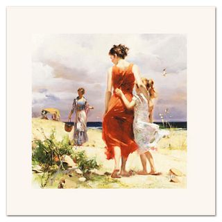 Pino (1939-2010) "Breezy Days" Limited Edition Giclee. Numbered and Hand Signed; Certificate of Authenticity.