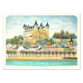 Rolf Rafflewski, "Chateau III" Limited Edition Lithograph, Numbered and Hand Signed.
