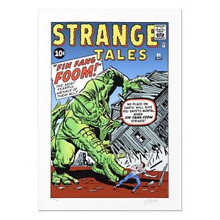Marvel Comics, "Strange Tales" Limited Edition Giclee, Numbered and Hand Signed by Stan Lee with Letter of Authenticity.