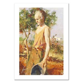 Pino (1939-2010) "Afternoon Chores" Limited Edition Giclee. Numbered and Hand Signed; Certificate of Authenticity.